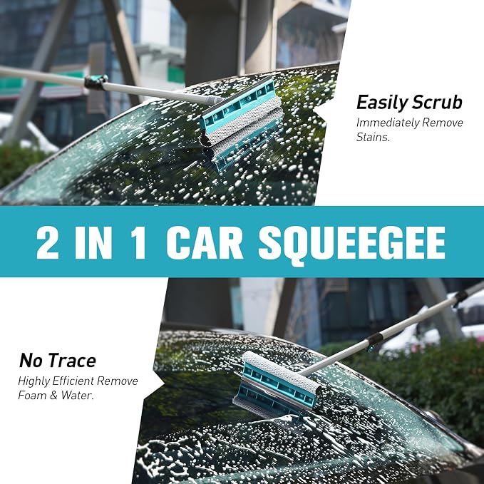 12FT Car Wash Brush with Long Handle, Car Cleaning Kit with Soft Wash Brush - Image 3