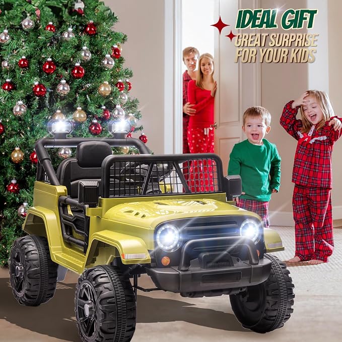 JOYMOR 12V Kids Ride on Truck - Image 8