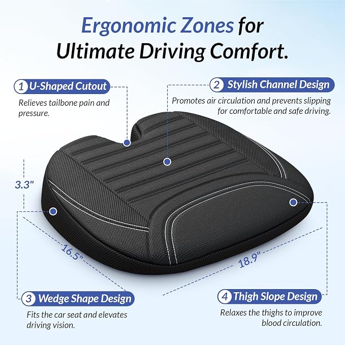 ZIKEE All-Season Car Seat Cushion - Image 3