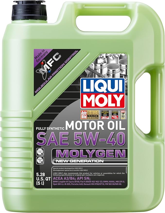 LIQUI MOLY Molygen New Generation 5W40 | 5 L | Fully synthetic engine oil | by LIQUIMOLY