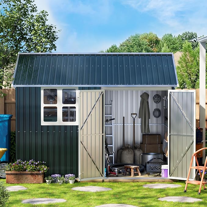 10X8FT Outdoor Steel Storage Shed - Image 3