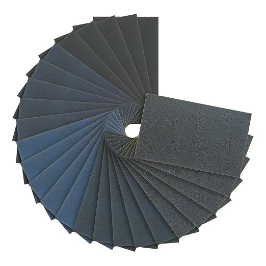 Dura-Gold Premium 5-1/2" x 9" Wet or Dry Sandpaper Sheets by Dura-Gold