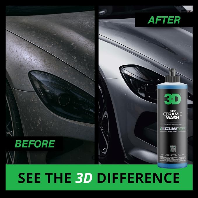 3D SiO2 Ceramic Wash & Wax Soap GLW Series – pH Neutral Car Shampoo - Image 2