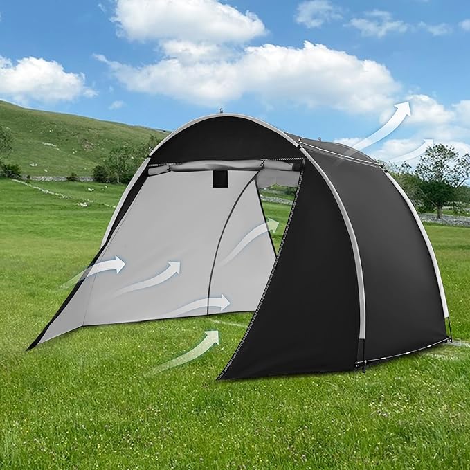 11.5'*6.9'*5.4' Bike Storage Shed Tent, Outdoor Portable Bike Storage, 210D - Image 2