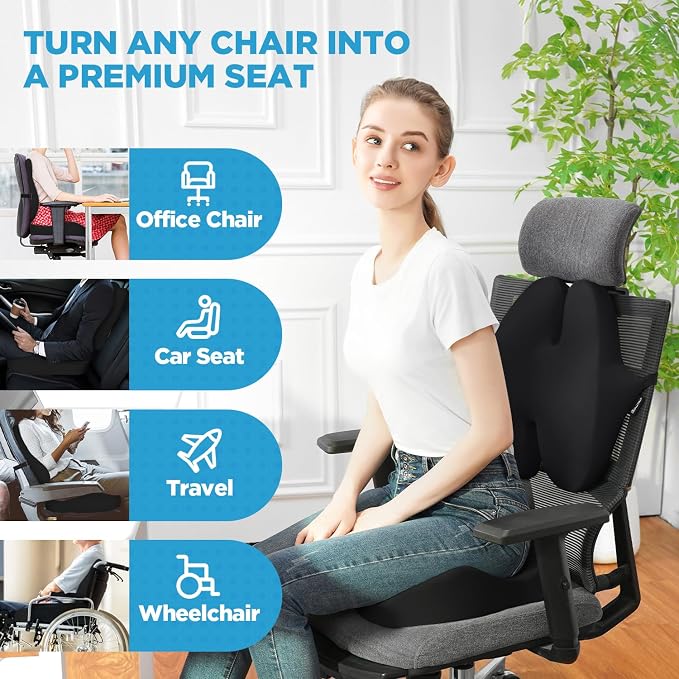 BEAUTRIP Seat Cushion & Lumbar Support Pillow - Image 5