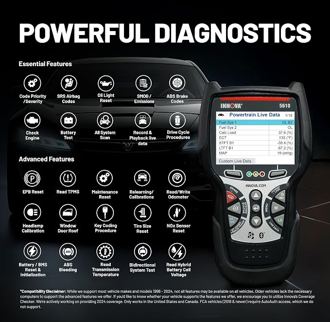 Innova 5610 OBD2 Bidirectional Scan Tool - Image 7