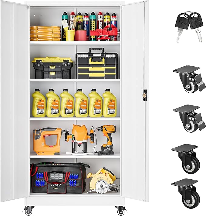 75" Tall Metal Storage Cabinet by SISESOL