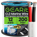 GEARit 12 Gauge Marine Wire, 12/2 AWG Marine Grade Tinned Copper Oxygen Free by GEARit
