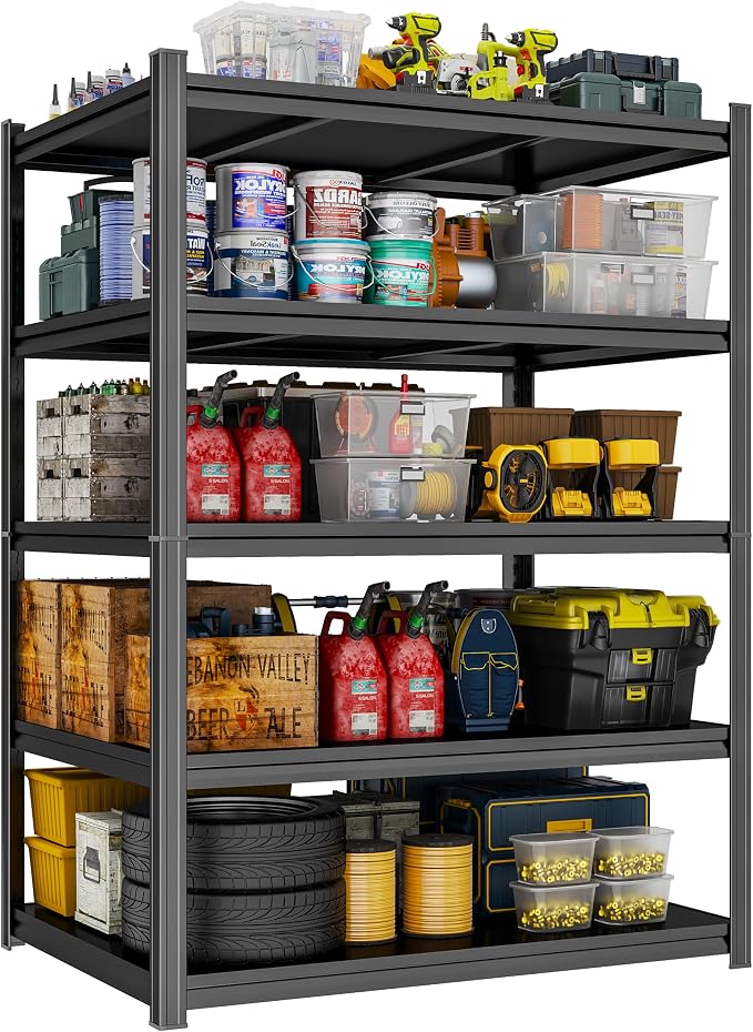 Garage Shelving 3500Lbs Heavy Duty Storage Shelf Adjustable Shelving Units by PRESTELION