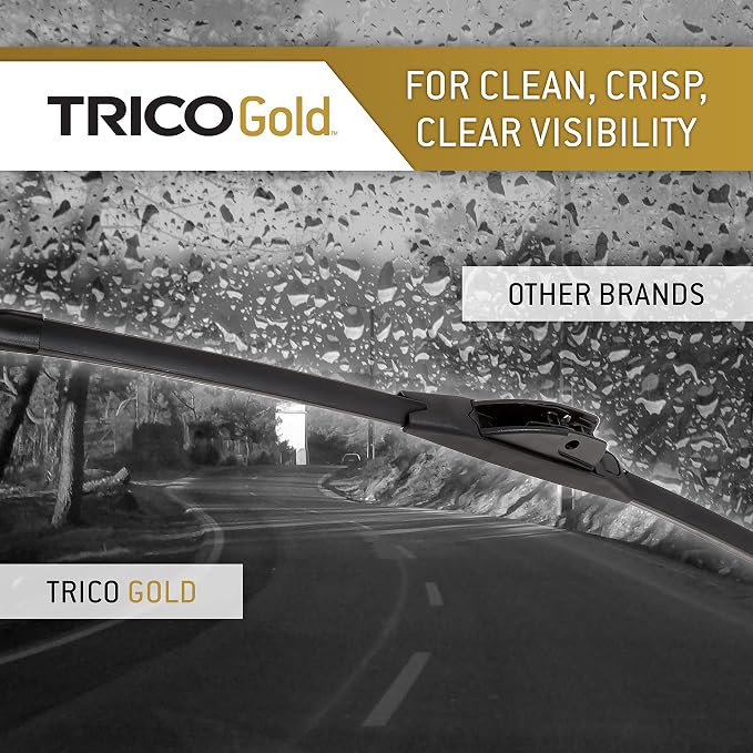 TRICO Gold™ 20 & 20 Inch Pack of 2 Automotive Replacement Windshield Wiper - Image 3
