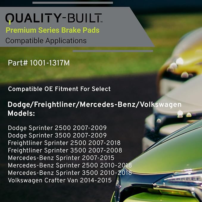 Premium Semi-Metallic Rear Brake Pads Compatible - Image 3