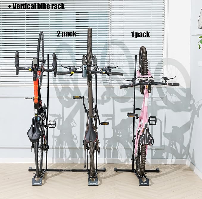 Bike Stand, Vertical Bike Rack For Indoor Bike Storage, Upright Bicycle Stand - Image 7
