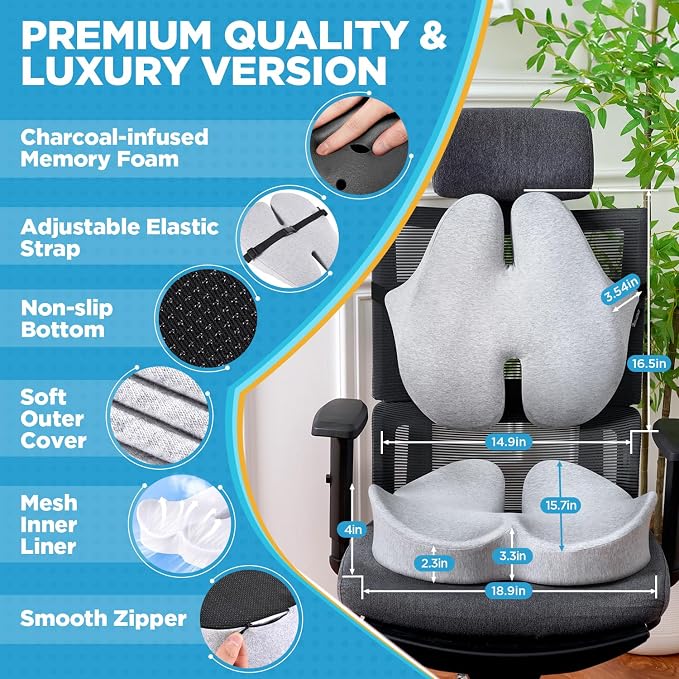 BEAUTRIP Seat Cushion & Lumbar Support Pillow - Image 2