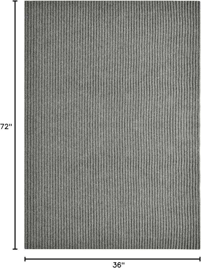 iCustomRug Spartan Weather Warrior Indoor/Outdoor Utility Ribbed Carpet Runner - Image 3