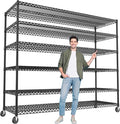 REIBII 60''W X 82.6" H Steel Heavy Duty Wire Shelving Unit by REIBII