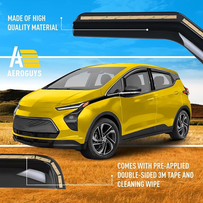 Extra Durable Window Deflectors in-Channel Window Visors Rain Guards Fit - Image 6