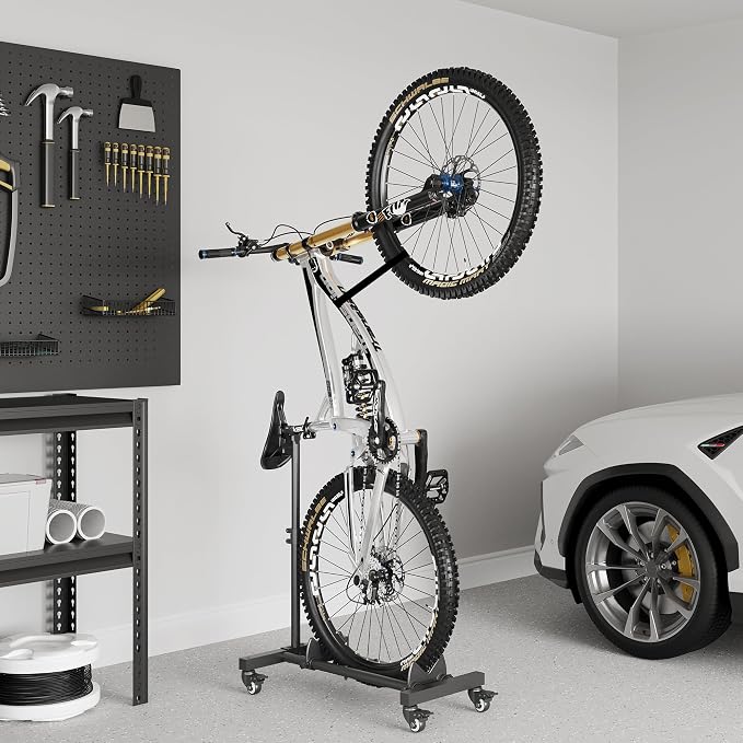 Vertical Bike Stand, Freestanding Indoor Bike Storage Rack Upright Bicycle - Image 2