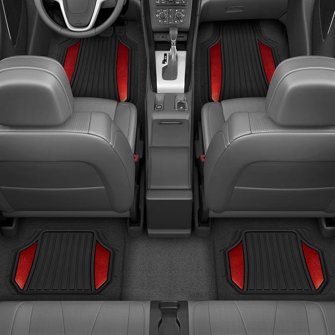 Motor Trend ChromeTech Car Floor Mats Full Set - Image 2