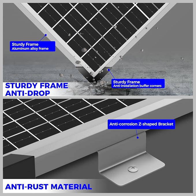 Solar Panel Kit 50W 12V, Solar Battery Trickle Charger Maintainer, Waterproof - Image 4