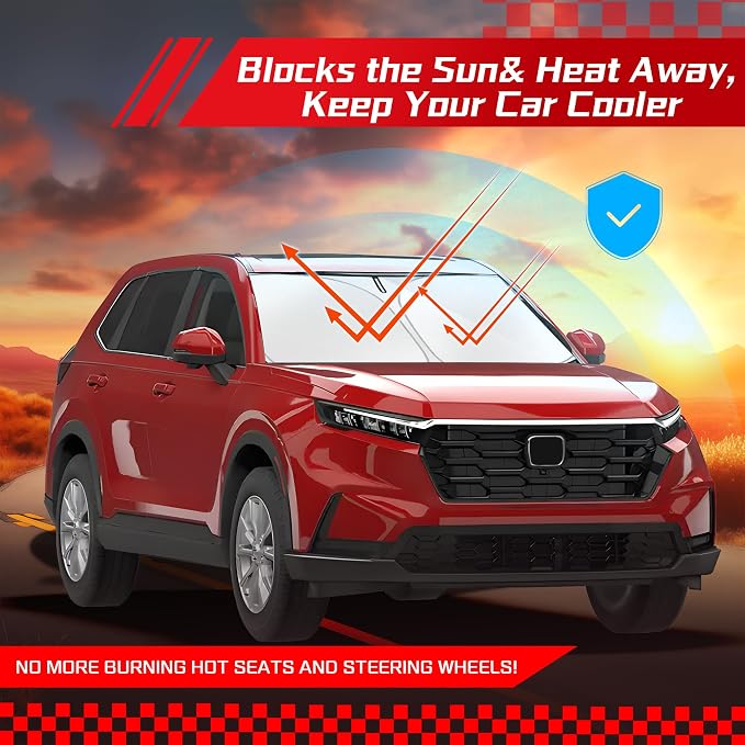 ARISMOTOR Windshield Sun Shade for Honda CRV 2023-2025 2026, Custom Fit - Image 7