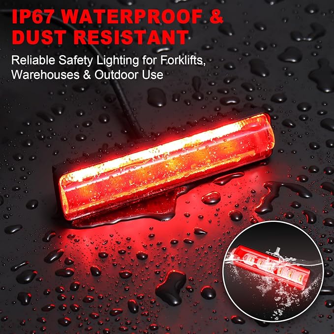 LED Forklift Safety Light Red for AGV Automated Guided Vehicle, Forklift Truck - Image 2