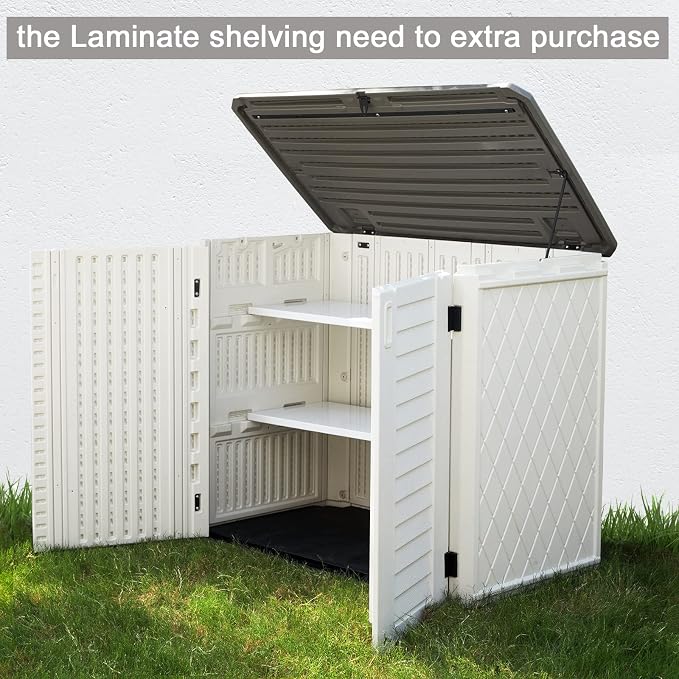 Horizontal Outdoor Garden Storage Shed - Image 3