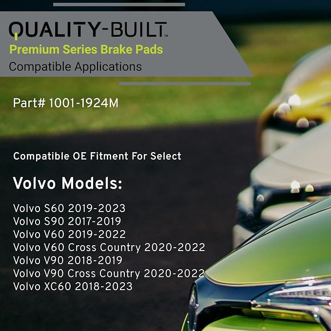 Premium Semi-Metallic Front Brake Pads Compatible - Image 3