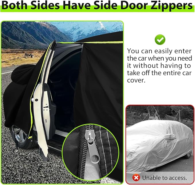 6 Layers Full Car Cover for 1994-2024 Ford Mustang - Image 3
