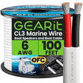 GEARit 6 Gauge Marine Wire, 6/2 AWG Marine Grade Tinned Copper Oxygen Free by GEARit