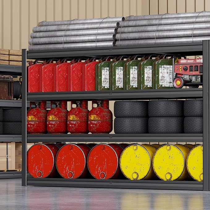 72" W Storage Shelves Heavy Duty Garage Shelving 30" D Metal Shelving Unit - Image 6