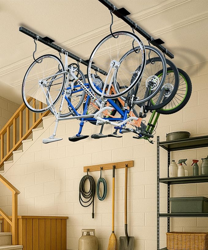 Bike Rack Celling Mount for Garage, Indoor Hangers Storage for 8 Bicycles - Image 7
