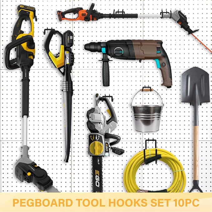 Heavy Duty Pegboard Hooks 10PC - Image 5