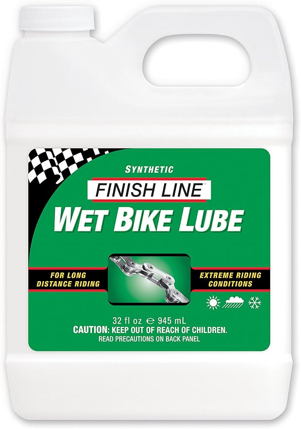 Finish Line WET Bicycle Chain Lube, 32-Ounce Quart Jug by FinishLine