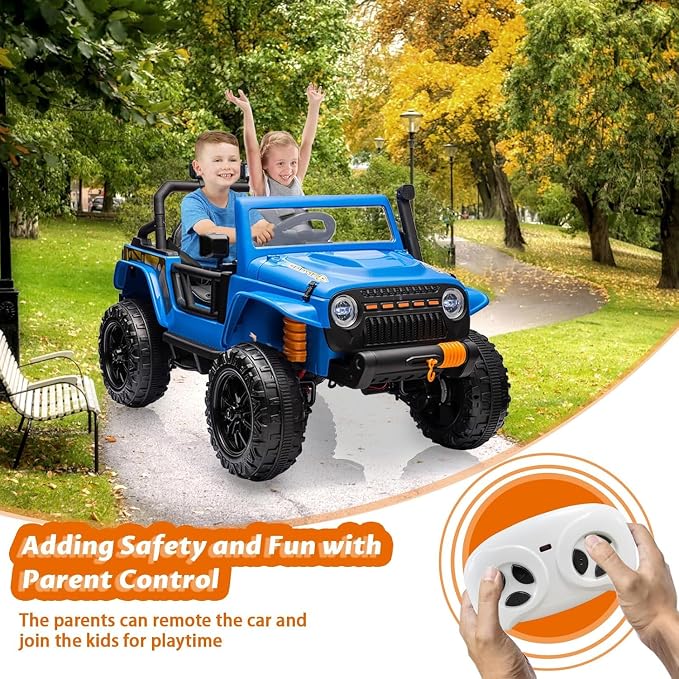 Hetoy 24V 2 Seater Ride On Car for Kids, Electric Truck - Image 7