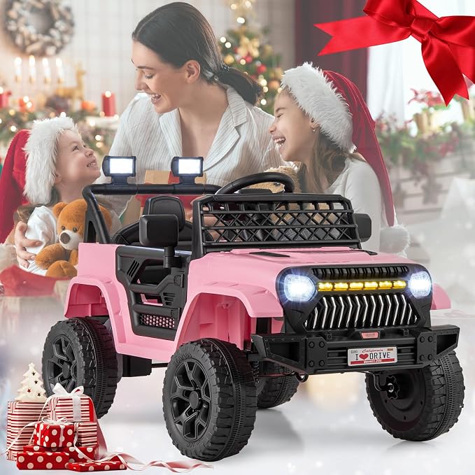 Costzon Kids Ride On Truck, 12V Battery Powered Electric Vehicles w/Remote - Image 9
