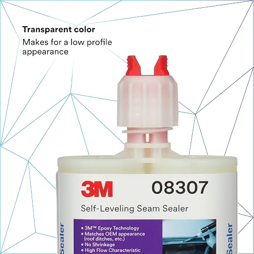 3M Self-Leveling Seam Sealer, Quick-Curing Epoxy, 200 mL/6.75 fl oz Cartridge - Image 4