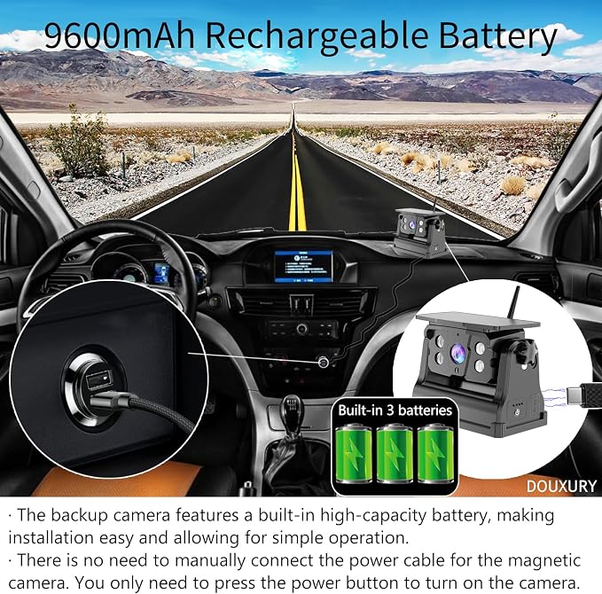 Wireless Backup Camera Solar Magnetic - Image 4