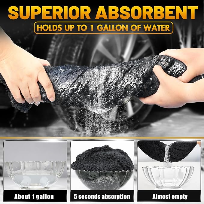 Microfiber Towels for Cars, 3 Pack Dual Sided Drying Towels Car Detailing， - Image 4