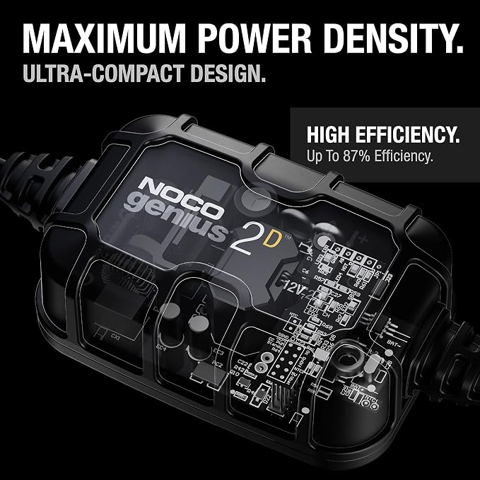 NOCO GENIUS2D: 2A 12V Smart Onboard Battery Charger - Image 3