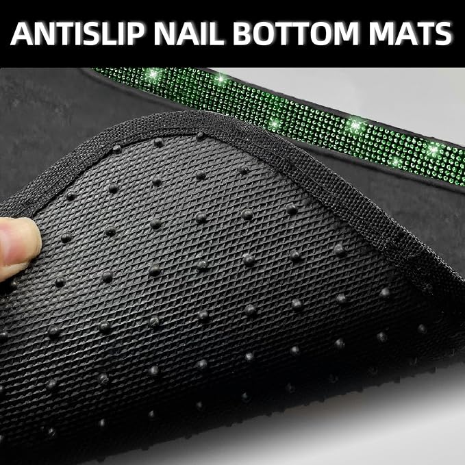 NBTEPEM Bling Car Floor Mats Full Set, Universal Fit Most Cars - Image 4