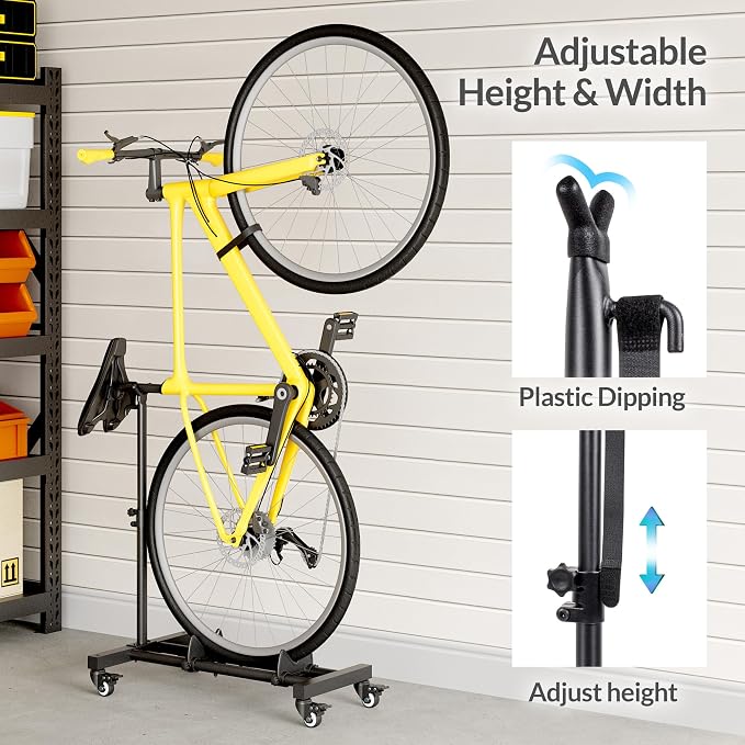 Vertical Bike Stand, Freestanding Indoor Bike Storage Rack Upright Bicycle - Image 8