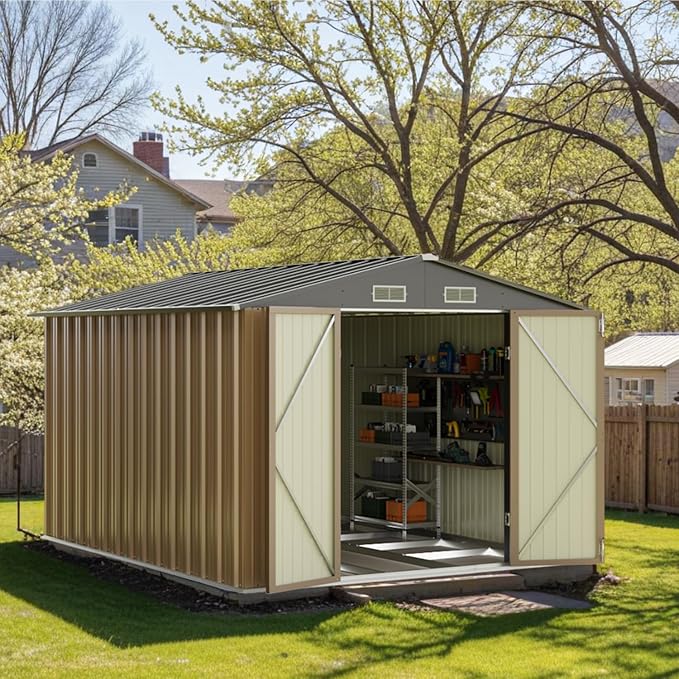 Patiowell 8x10 FT Outdoor Storage Shed by Patiowell