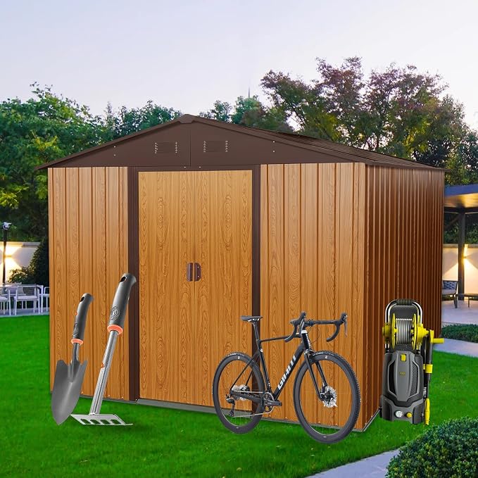 10x8 FT Outdoor Storage Shed, Garden Tool House by Favfurish