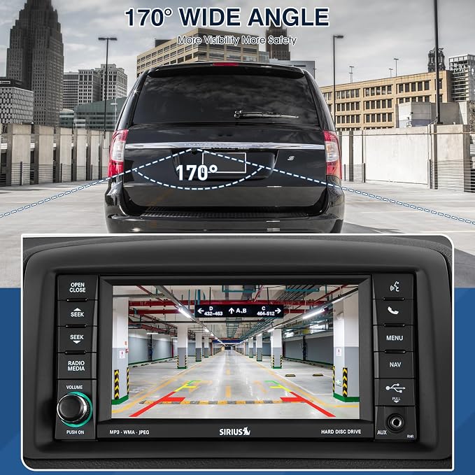 Rear View Backup Camera Fit for Chrysler Town & Country 2011-2016, fit for - Image 4