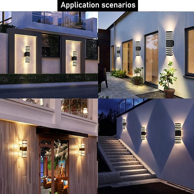 18inch LED Square Up & Down Wall Lights, 24W Outdoor Wall Light 4000K Day White - Image 7