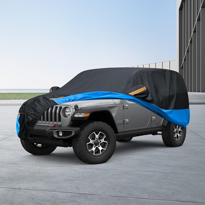 Car Cover Waterproof All Weather Outdoor Windproof Dustproof UV Protection Fit - Image 7