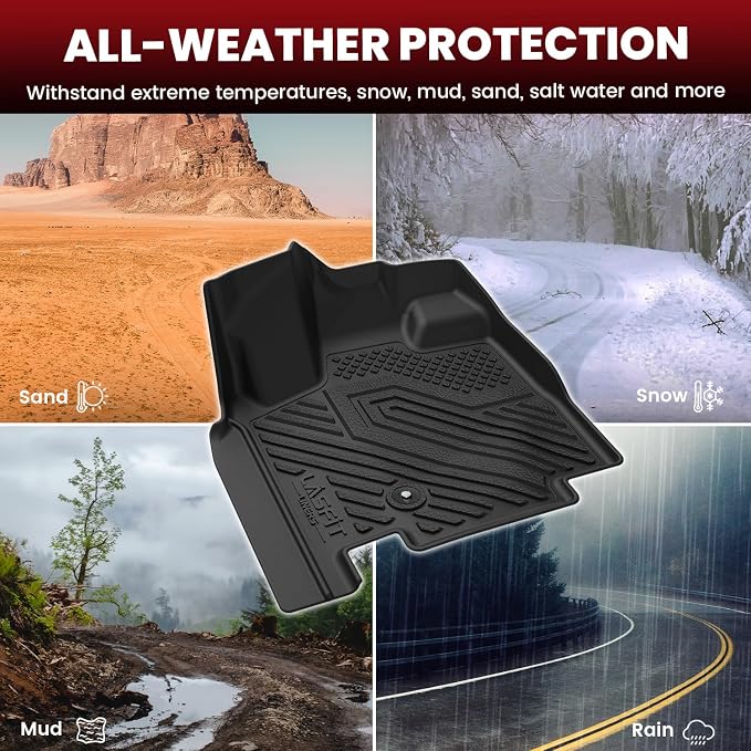 LASFIT Floor Mats Fit for Chrysler Town & Country 2008-2016/Dodge Grand Caravan - Image 2