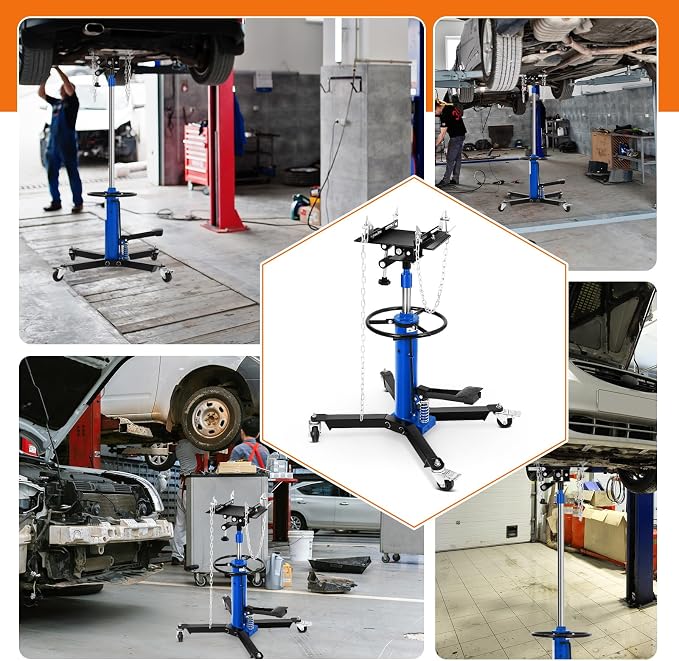 Transmission Jack, 2-Stage Hydraulic Telescopic Jacks, Lifts 34"-68", - Image 6