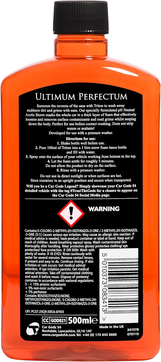 Car Gods Arctic Storm Super Thick Snow Foam Shampoo Orange Scent, 17 Fl Oz - Image 2