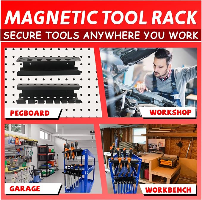 ULIBERMAGNET Magnetic Screwdriver Holder, Magnetic Wrench Holder, Heavy Duty - Image 4